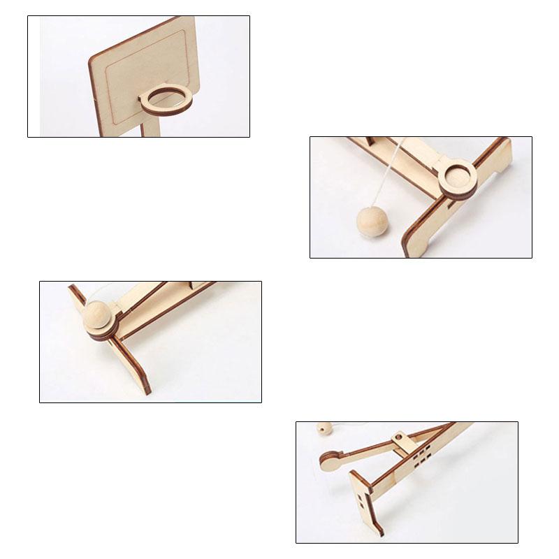 Throw Basket Implement Pupil Diy Teaching Aids Shooter Science And Technology Small Inventions Children Maker Stem Toys