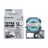 Genuine King Jim Tepra PRO Tape 9mm Clear Label with Black 8m ST9KE Cartridge, Text, Length,
