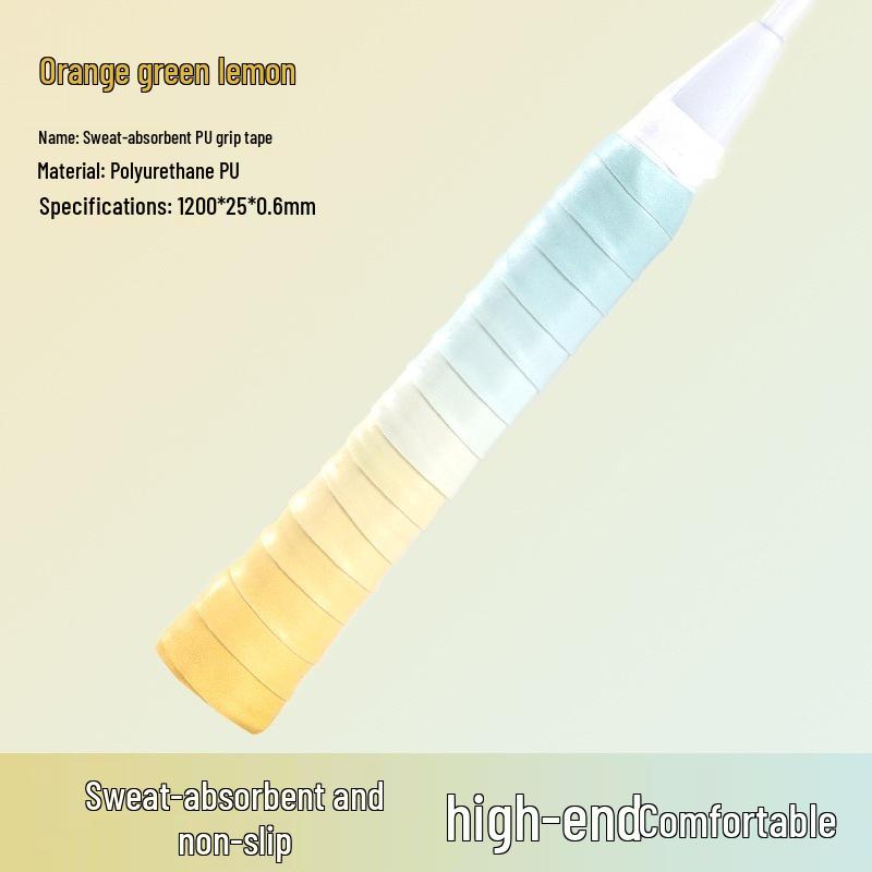 2025 Double Gradient Color Grip Tape: Sweat-Absorbing, Anti-Slip Wrap for Badminton & Tennis Rackets, Fishing Rods.