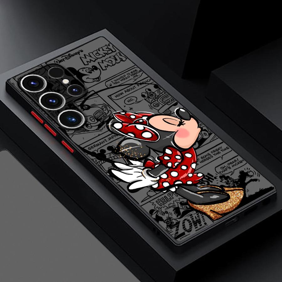 Mickey Minnie Maus Handyhülle Case für Samsung Galaxy S26 S25 Ultra S24 Plus S23 FE S22 S21 Note 20 10+ S20