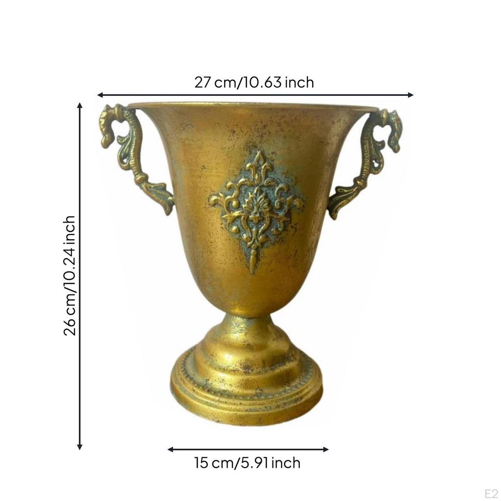 Pedestal Urn AntiqueStyle Vase with Base VintageInfluenced Tabletop for Wedding