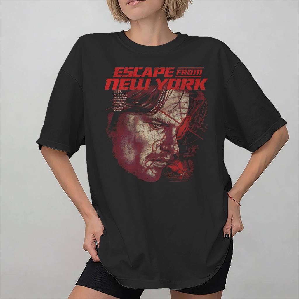 Unisex Women Graphic Printed Escape From New York Snake Plissken T Shirt Tee Cotton Tshirts Clothes