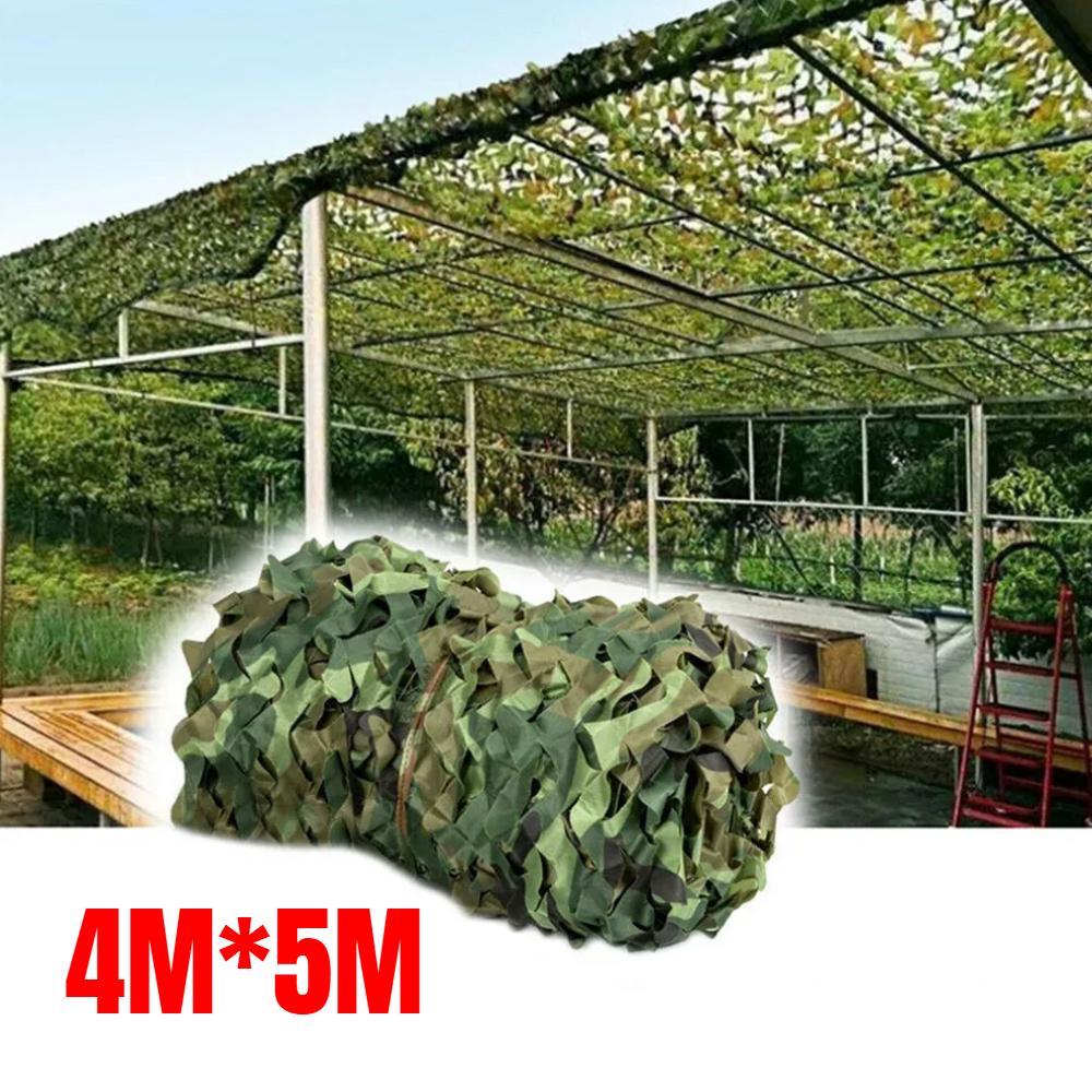 3Mx5M 4Mx6M Camouflage Netting Bulk Roll Sunshade Net for Hunting Woodland Training Camping Car Cover Paintball Bird Watching
