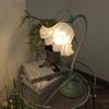 Lampe im modernen Stil, Acryl-Lampenschirm-Blumenlampe, DIY verstellbarer Schwanenhals, geeignet für Schreibtisch, Schlafzimmer, Nachttisch, Wohnzimmer, Esszimmer