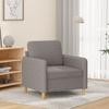 Vidaxl Armchair, Taupe, 60 Cm, Upholstered In Fabric
