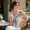 Floral Pattern Shirt Fake Collar Summer Shoulder Wraps New False Fake Collar  Women
