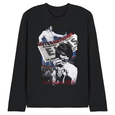 Elvis Presley Unisex Adult International Hotel Long-Sleeved T-Shirt