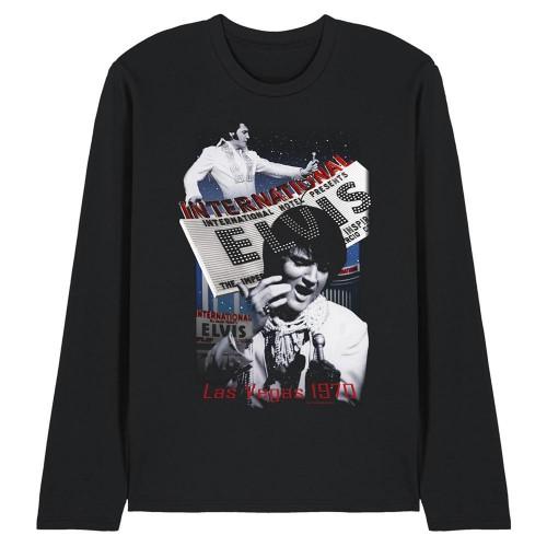 Elvis Presley Unisex Adult International Hotel Long-Sleeved T-Shirt