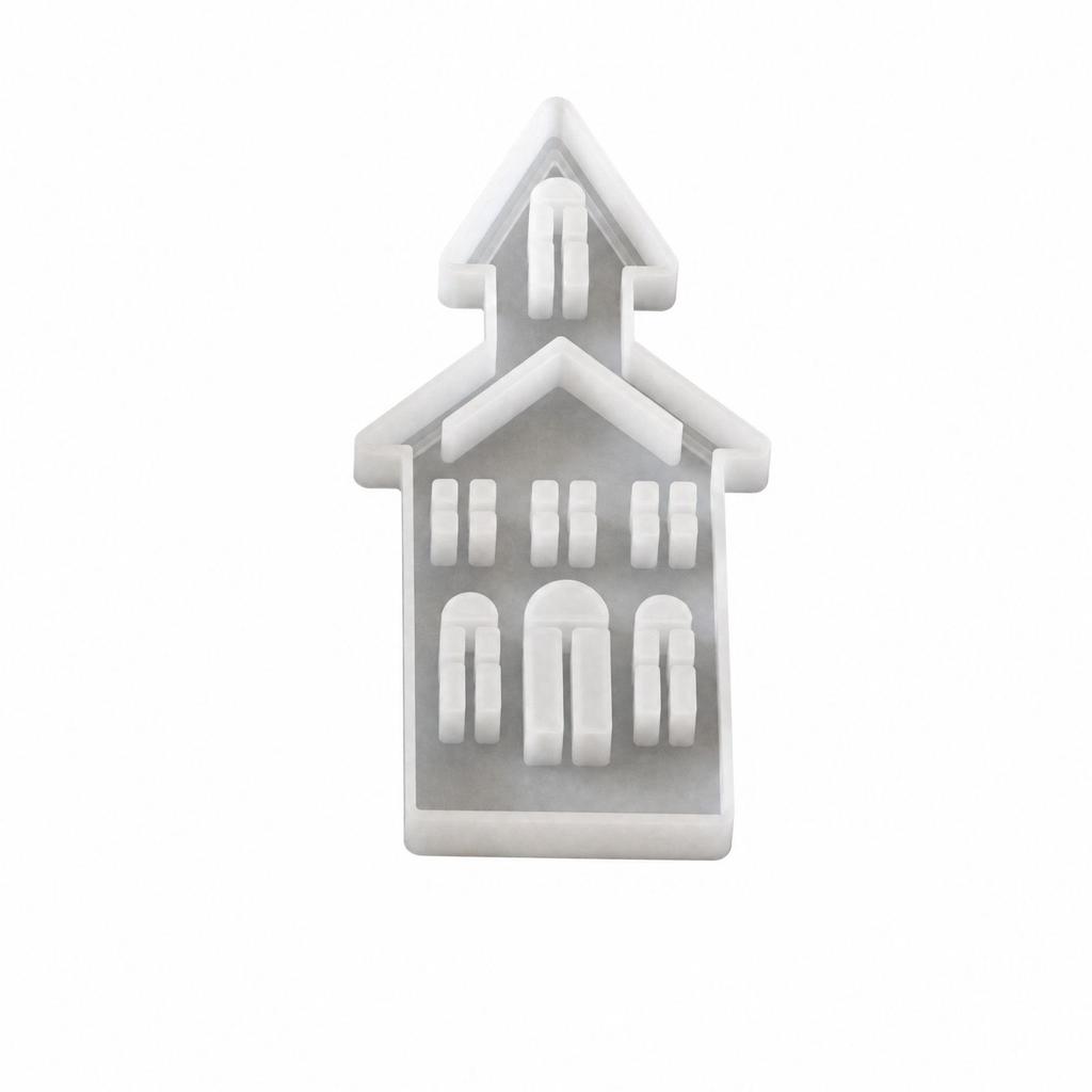 Christmas House Silicone for Crafts - DIY Resin and Baking