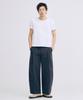 TAKEASY One-Pleat Barrel Fit Cotton Pants (Navy)