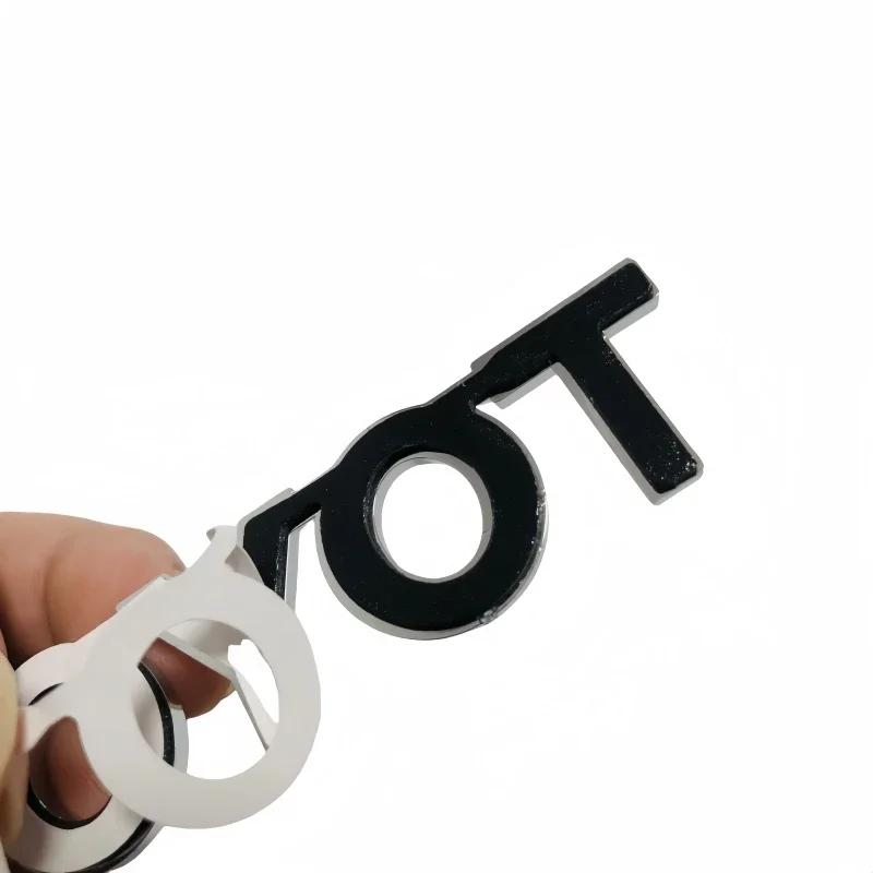 3D Black Silver Car Trunk Tail Sticker Emblem Badge Decals Decoration For Toyota Corolla Camry Yaris Chr Auris RAV4 Hilux Logo