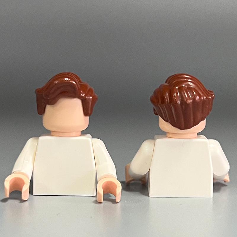 Compatible Lego Boy's Small Particle Hair Building Blocks MOC Parts DIY Assembly Toy Accessories