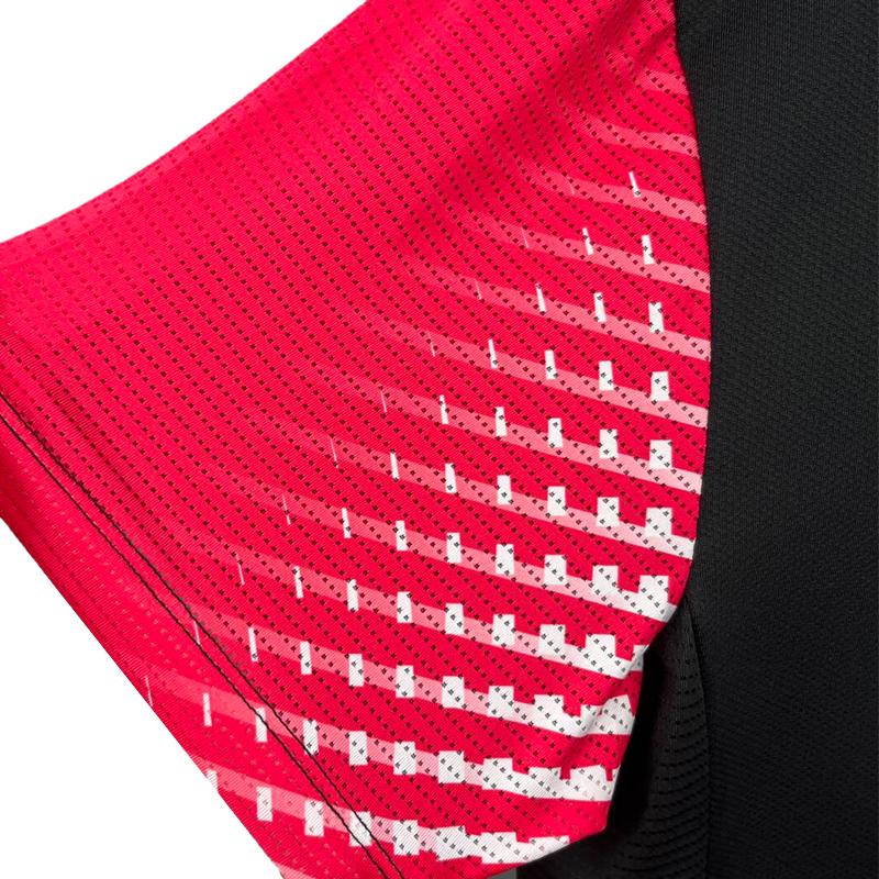 Li Ning Training Series High Street Provincial Team Breathable Competition Short Sleeve Badminton Shirt Men Tops Black AAYV043-1