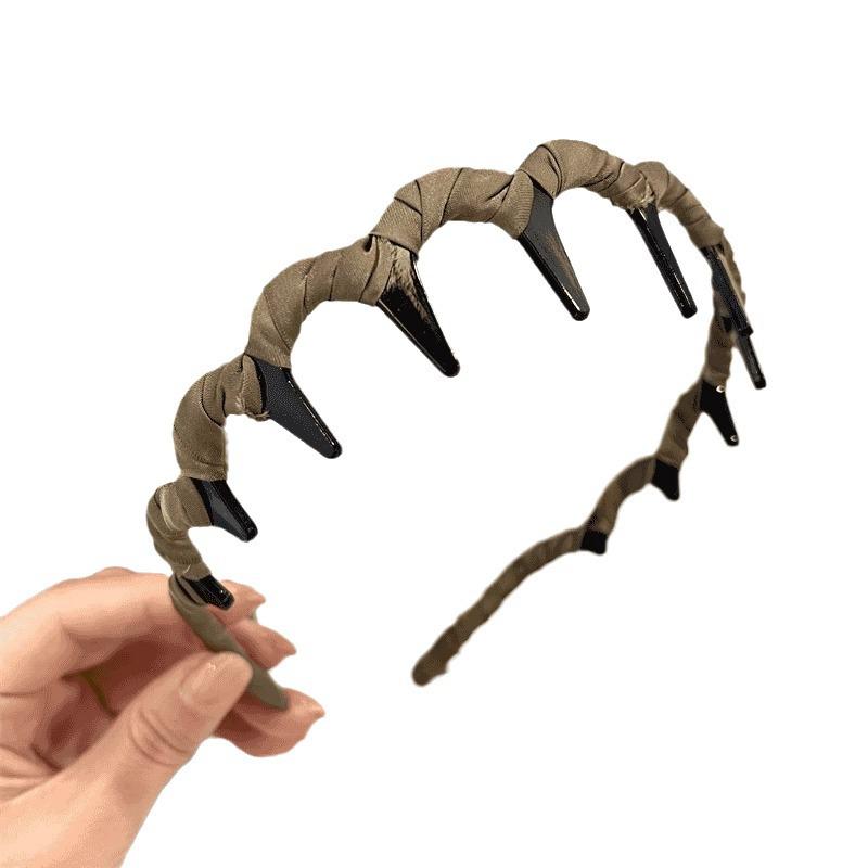 Shark Tooth Wave Headband with Teeth for Bangs - 2024 Style, Adds Height Without Tightness