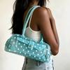 Bolso de Gelatina Transparente de Lunares de Color Sólido Impermeable Bolso de Bolos Lindo Bolso de Playa Natación