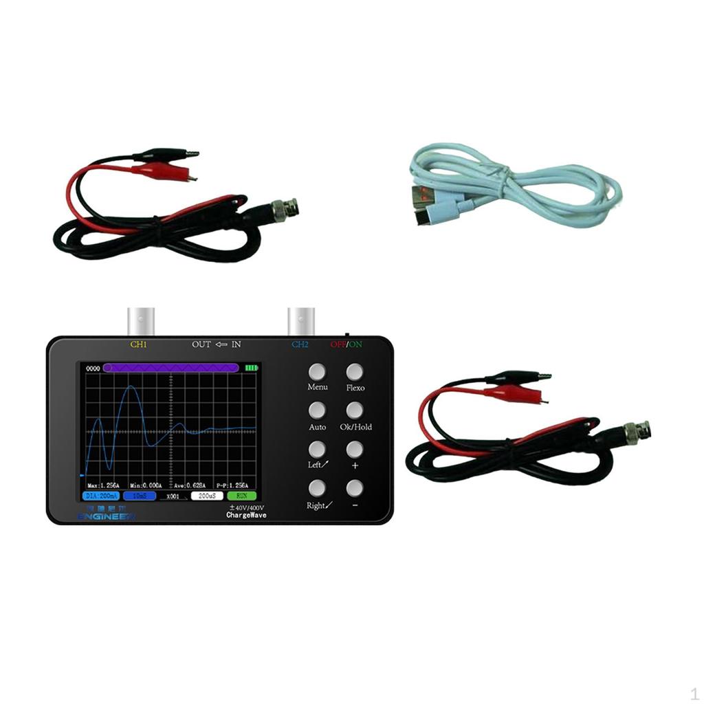 2 Channel Digital Oscilloscope Automatic Easy to Use 10MHz 50M Multipurpose for Phone