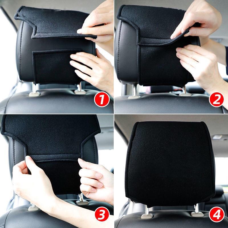 Fashion Car Seat Headrest Protective Pillow Cover For Mercedes Benz AMG W205 W204 W203 W111 W168 W213 W210 W222 GLA Accessories IJ1