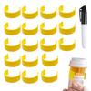 18Pcs/set Pill Bottle Label Clip Set With Marker Pen Easy Medication Identification Mark Clips For Pill Medicine