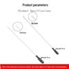 Black Handle Magnetic Pickup Tool - Bendable Metal Stick for Car Repair