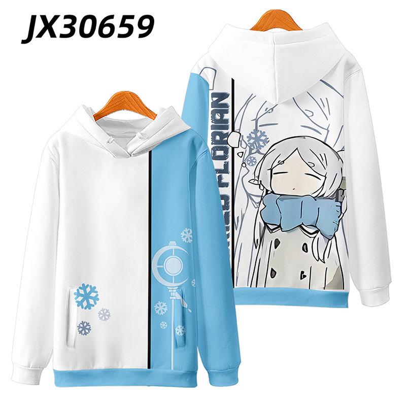 Новые друзья: Худи с принтом «Конец путешествия» - Модная двумерная весенне-осенняя верхняя одежда 4XL