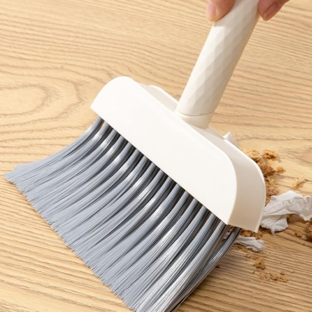 Plastic Desktop Mini Broom Mini Handheld Sweeping Brush Portable Dustpan Set  Household Tool