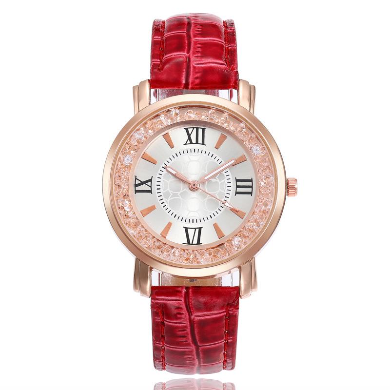 

Ebaywish Simple Casual Rhinestone Creative Gift Colorful Watch Plastic Quartz Wrist