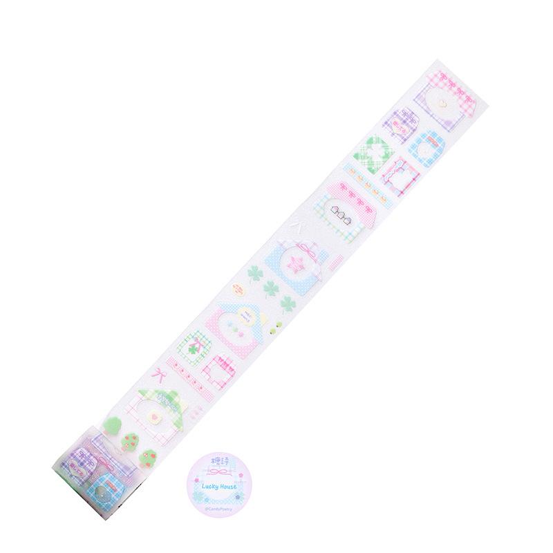 Ins Cute Border Frame Decoration Adhesive Tape PET Die Cutting Tape Handbook DIY Scrapbooking Journal Collage Material Stickers