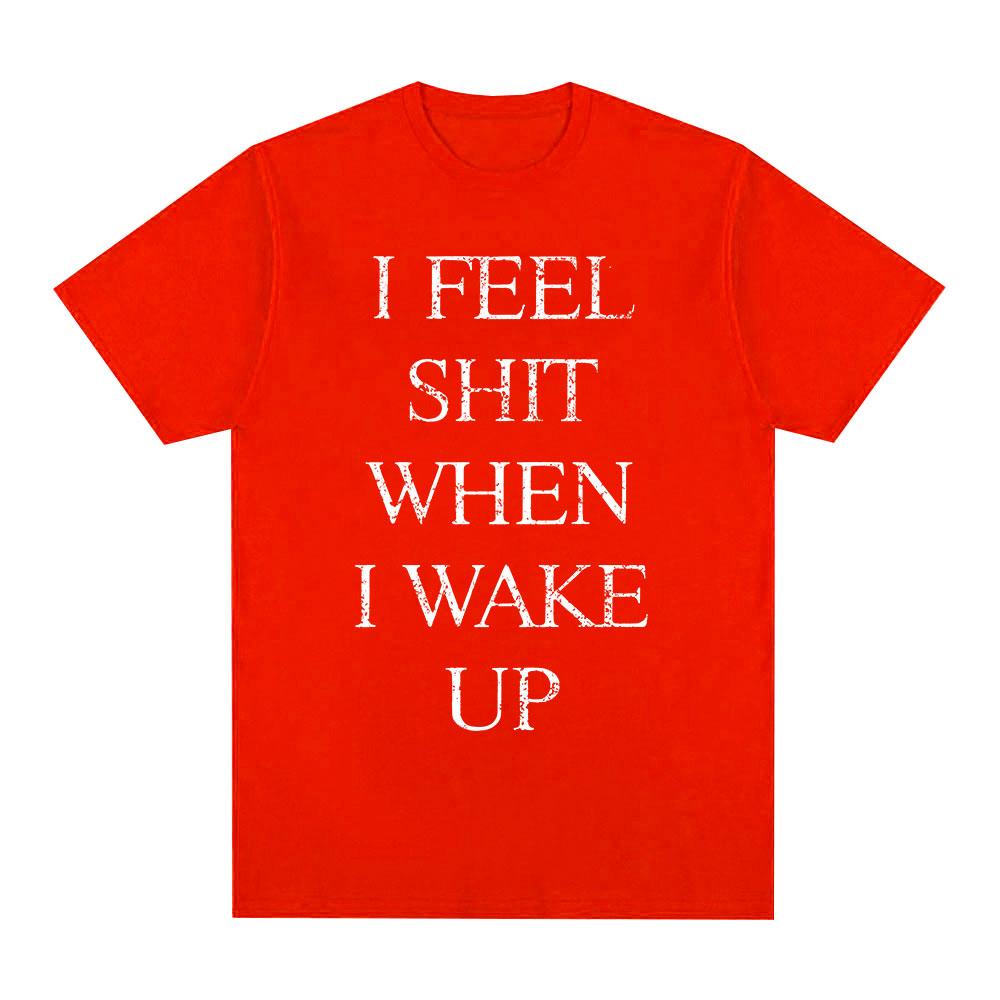 Yungblud I Feel Shit When I Wake Up Tshirts Men Clothing Fashion Hip Hop Short Sleeves T Shirt Cotton Summer Tshirt Streetwear