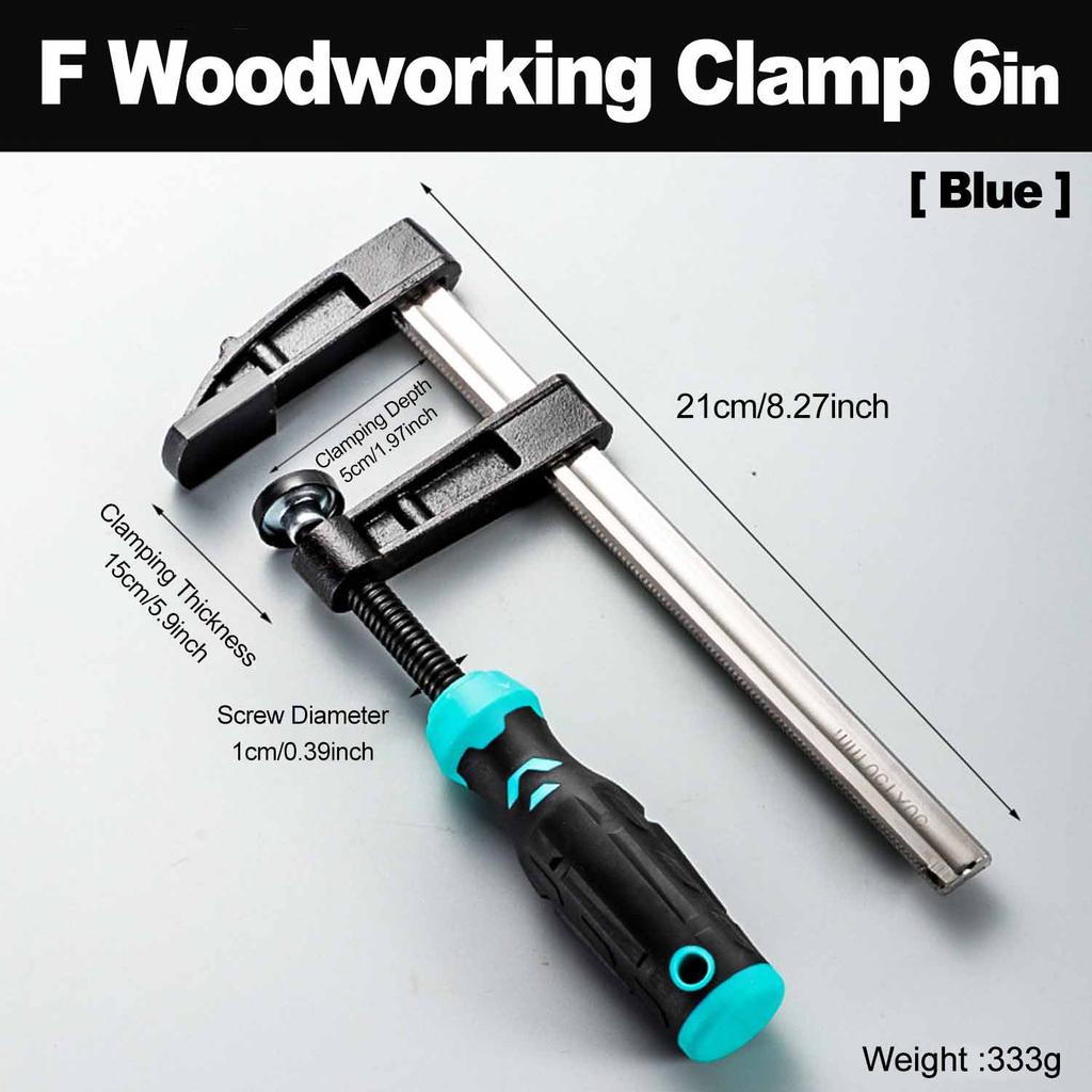 Pro F Clamp Quick-Release – Industrial-Grade Metal/Wood Clamp – High-Strength Hand Tool for Woodwork & Metalwork