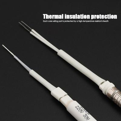 Equipamento de Solda por Calor Externo 220V 30W40W60W Elemento de Aquecimento de Núcleo Totalmente Cerâmico Ferramenta de Solda de Reposição Núcleo de Ferro de Solda