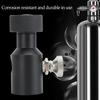 Conector Adaptador CO2 TR21-4 com Válvula de Liberação Enchimento Rápido Água com Gás para