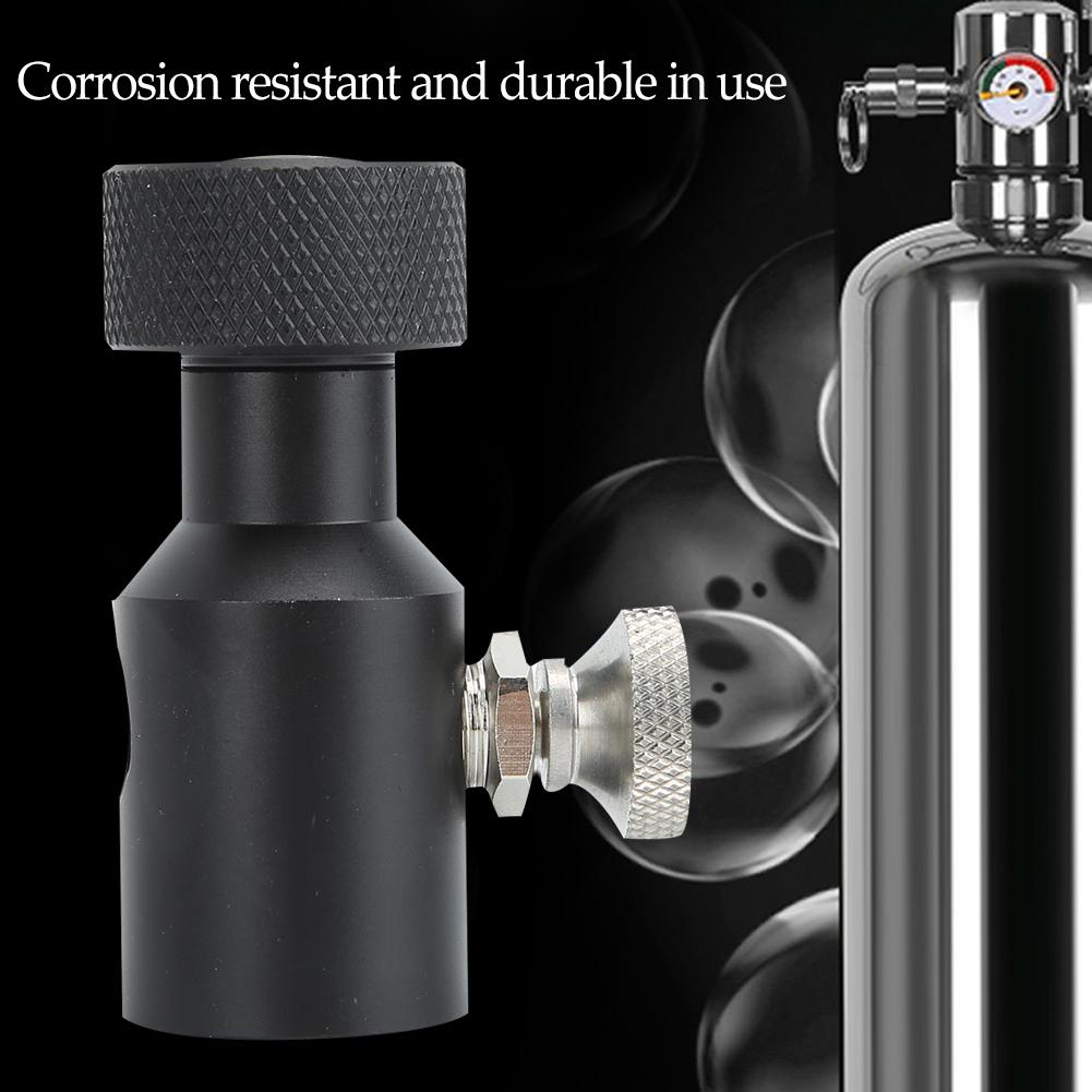 Conector Adaptador CO2 TR21-4 com Válvula de Liberação Enchimento Rápido Água com Gás para