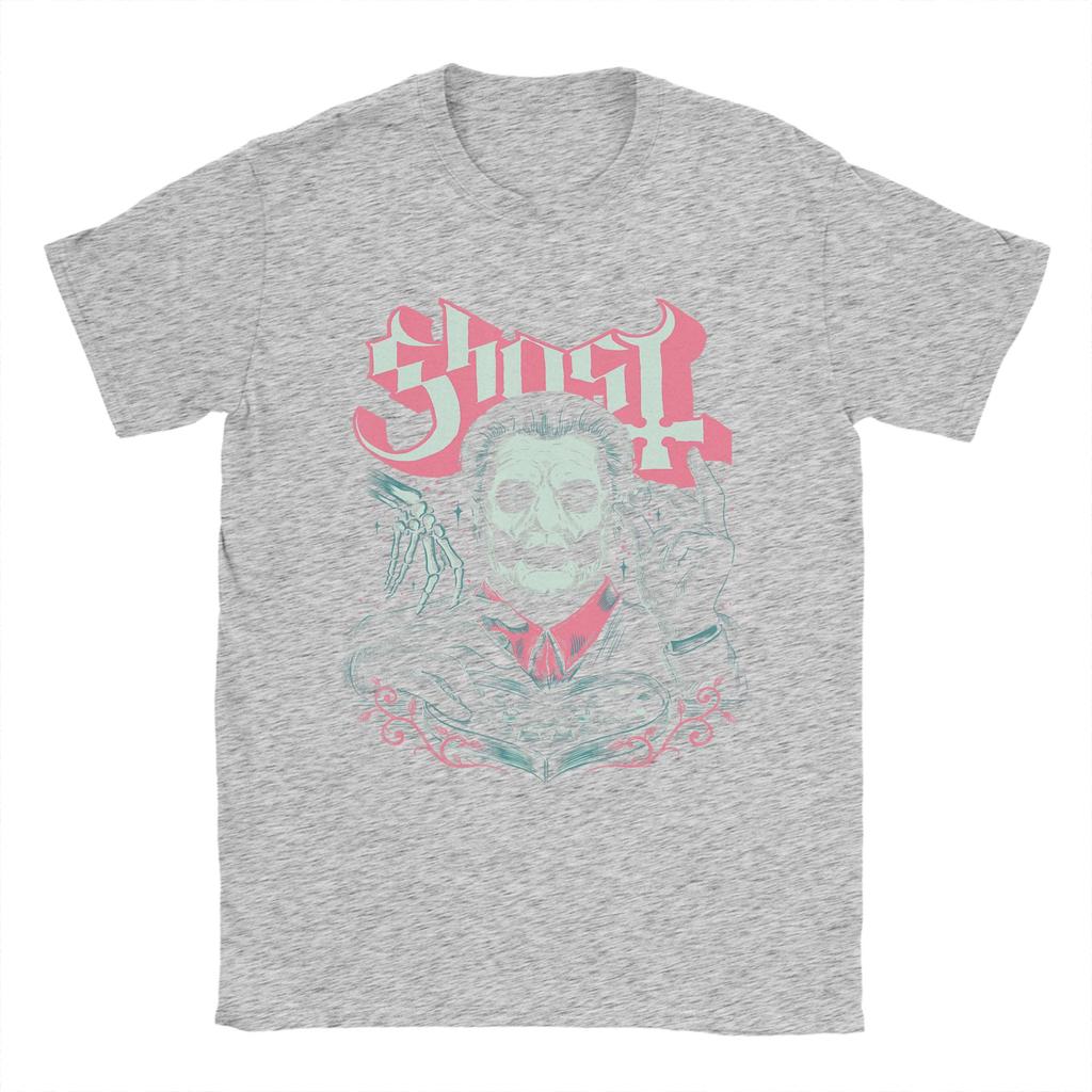 Ghost Band Valentines Day Flower Heart Skull Cotton T Shirt For Mens Y2K TShirts ONeck Hip Hop Tee Shirt Plus Size Clothing