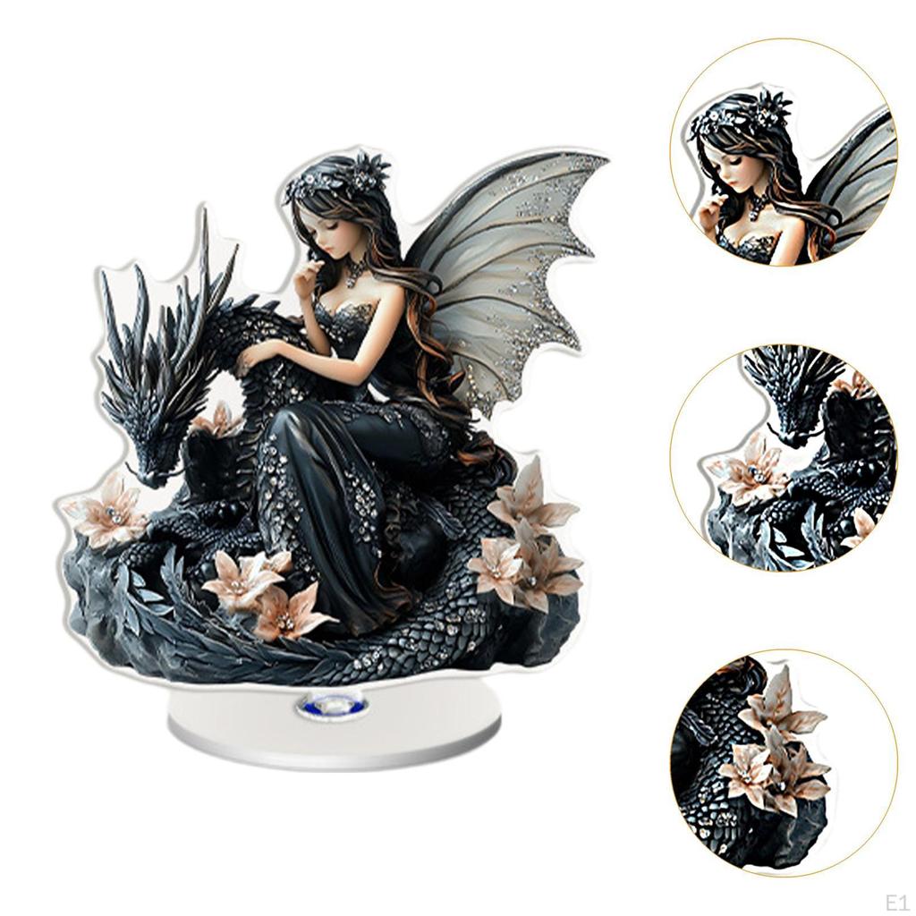 Fairy Desktop Ornament 2D Flat Acrylic Sign Housewarming Gift Crafts Holiday Decorative