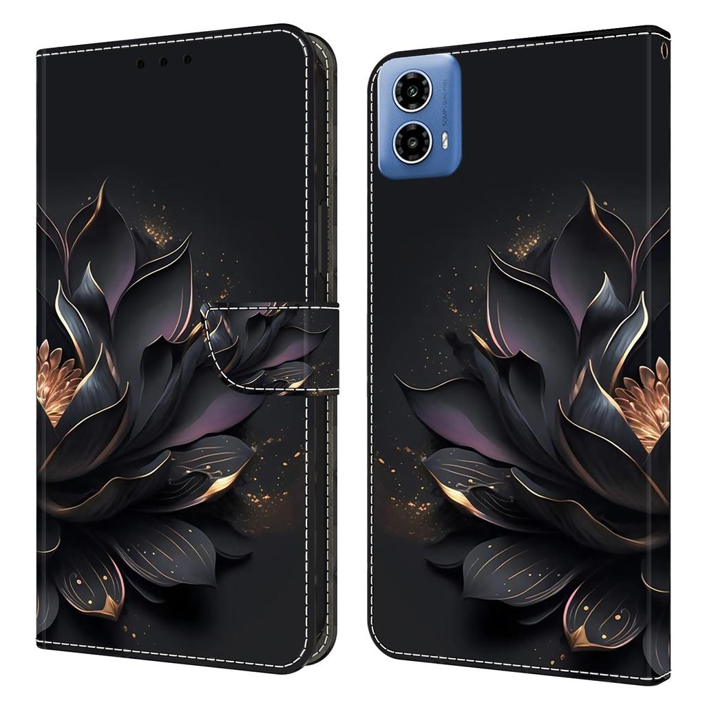 For Motorola Moto G45 5G/G34 5G Case PU Leather 3D Pattern Wallet Phone Cover with Standing Function