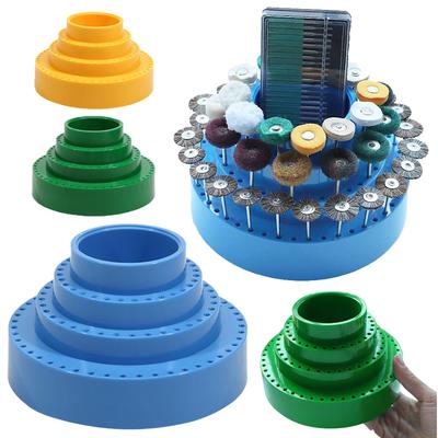 Professional Rotating Round Shape Drill Bit Storage Case 360° Rotating Box Grinding Tool Tip Stand Organizer Jewelry DIY Tool