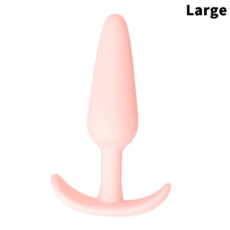 Soft Silicone Anal Plug 3 Sizes Butt Plug Bullet Vibrator Stimulator Adult Sex Toy for Men/Women Anal Prostate Massager for Gay