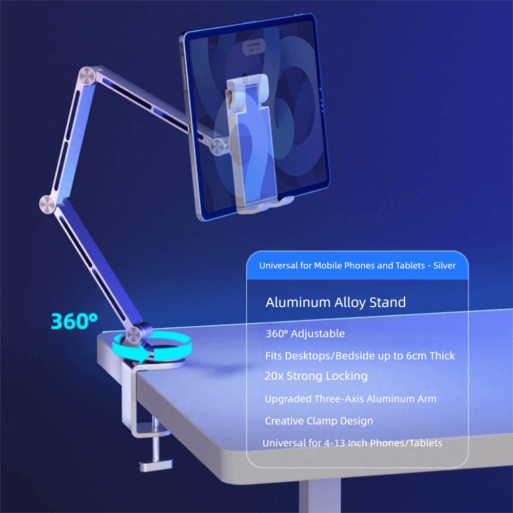 360° Swivel Desktop Tablet Phone Stand Magnetic Tablet Bracket Universal Tablet Holder  for 4-13in