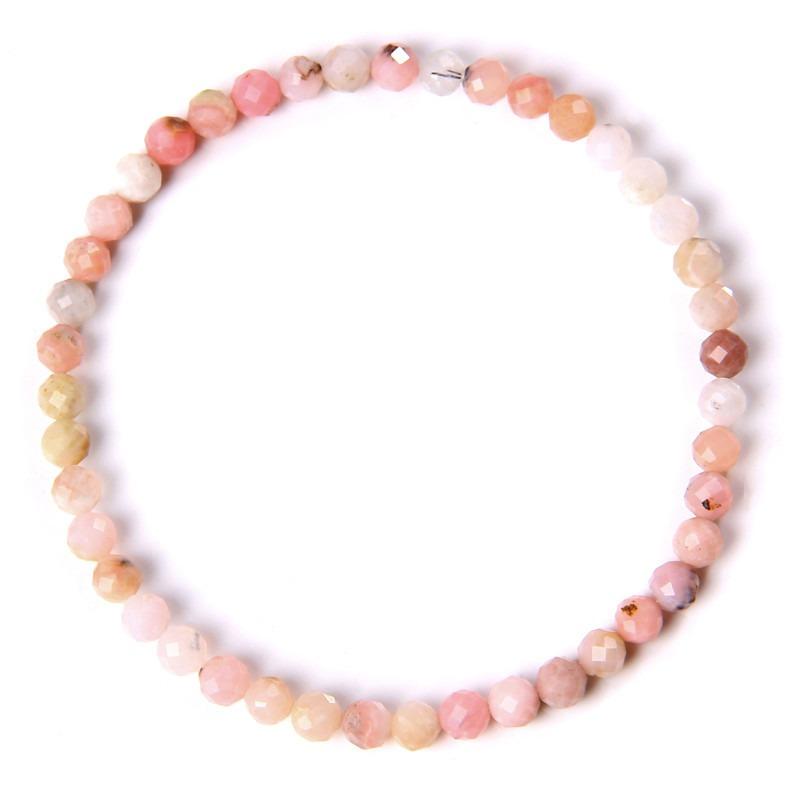 4MM Natural Stone Tourmaline Bracelets For Women Men Crystal Faceted Beaded Bracelet Healing Reiki Handmade Exquisite Jewelry