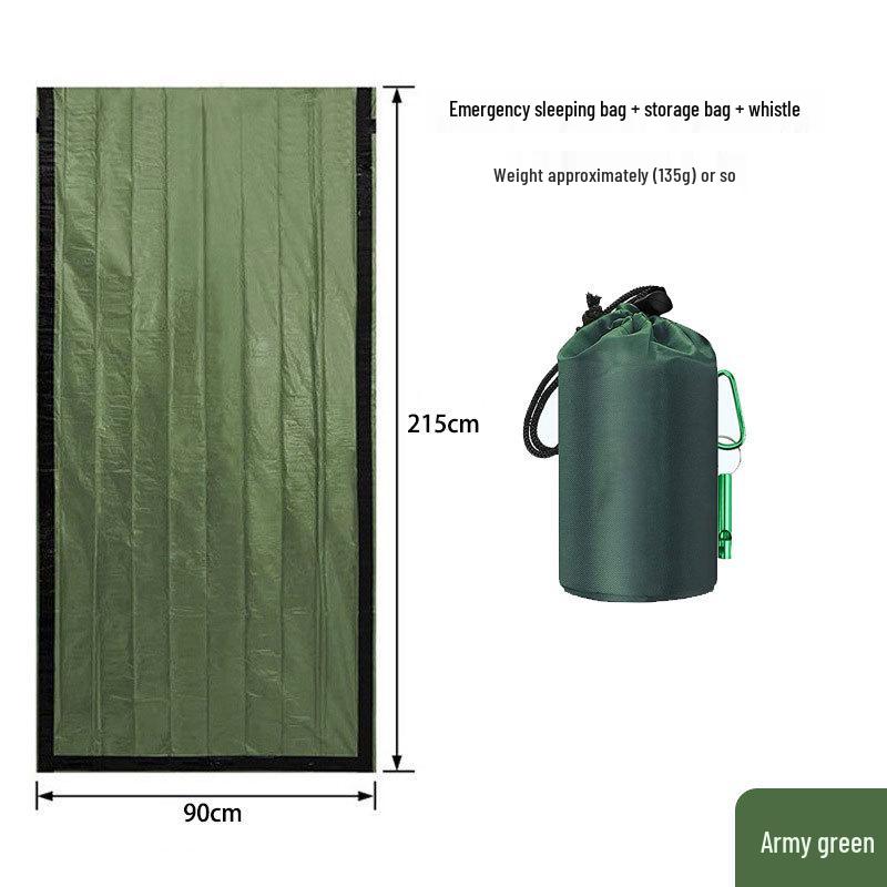 Portable Emergency Survival Sleeping Bag with Multifunctional Insulation for Hiking and Camping