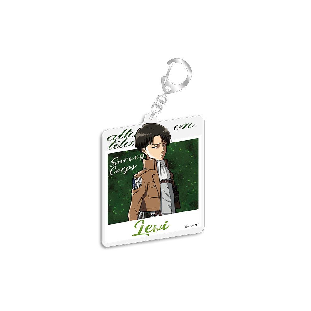 Authentic Attack on Titan Acrylic Keychain Pendant - Levi, Mikasa, Eren