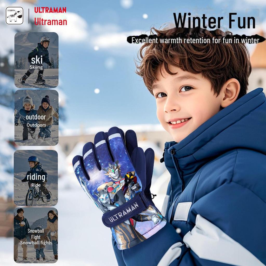 7-Mi Waterdichte handschoenen voor kinderen winter skiën jongen meisje snowboard waterdichte thermische handschoenen voor outdoor/indoor activiteiten (5 tot 7T