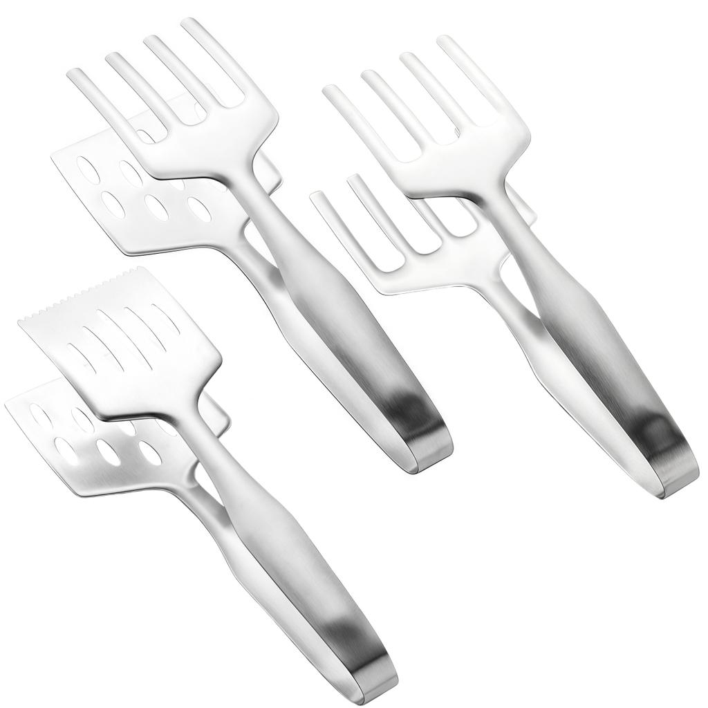 Enhanced Control Cooking Tongs Grilling Equipment Barbecue Tongs Serving Spatula Splash Prevention Feature Easy Food Handling