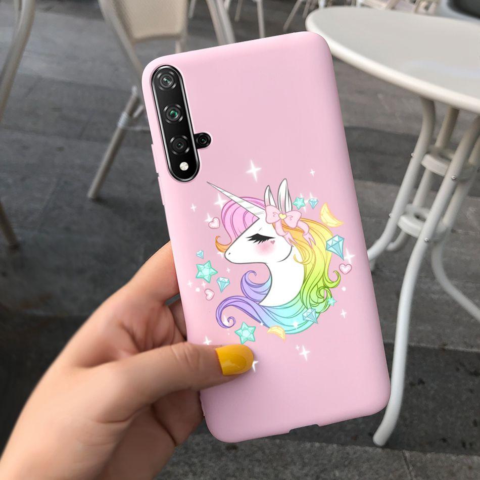 For Huawei Nova 5T Case Beautiful Girl Flower Phone Case For Huawei Nova5T YAL-L21 Soft Silicone Shockproof Back Cover Bumper