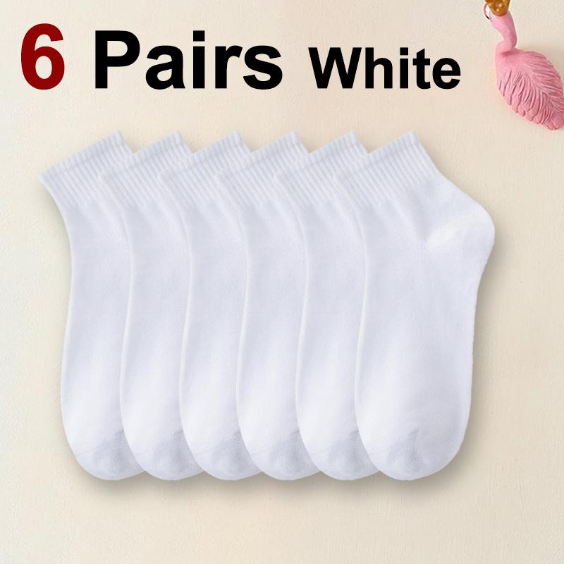 

6/12/30 пар мужских средних носков для бизнеса, спорта, впитывания пота, воздухопроницаемости, весна-лето, однотонные, мягкие, без катышков, повседневные носки One Size