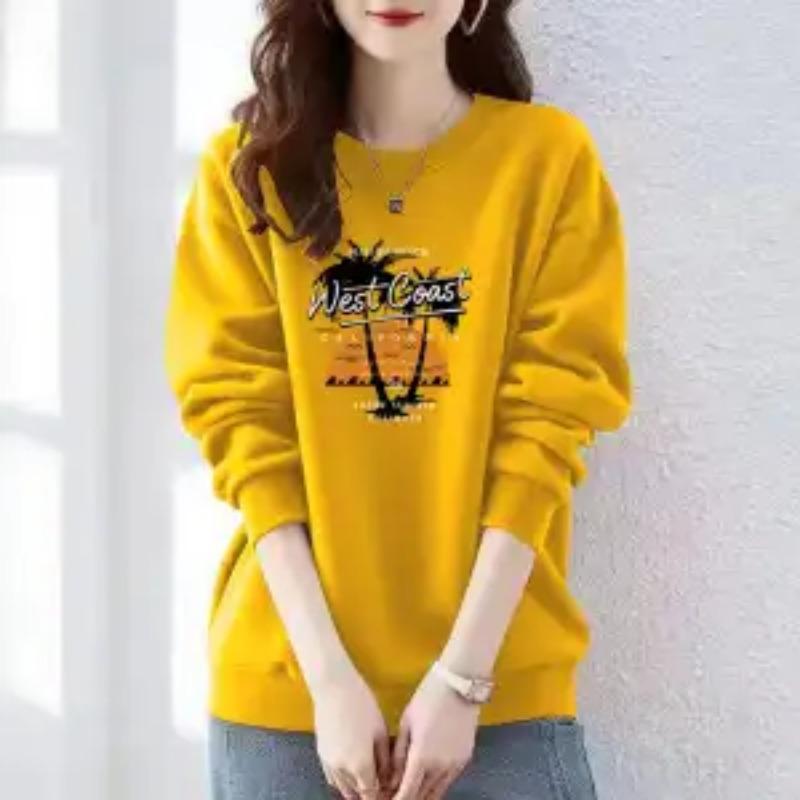 Fashion Sweatshirt for Women Autumn  New Thin Section High Quality Loose  Korean Style Casual Top