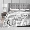 Monaco Grand Prix Circuit Map Flannel blanket for bedroom, living room, sofa, and nap