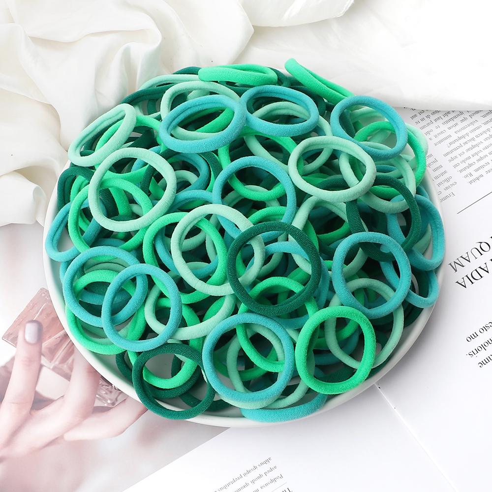 51 Colors Basic Elastic Hair Band for Girls 20/30/50PCS 4cm Simple Solid Color Headband Women Hair Accessories Scrunchies Holder