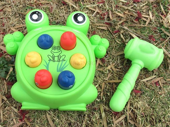 Frog Hitting Ground Mouse Children Tapping Toys Puzzle Early Education Machine Large Size