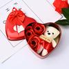 Bear Soap Rose Gift Box Valentines Day Flower Love Box Bears Bouquet Wedding Birthday Home Party Decoration